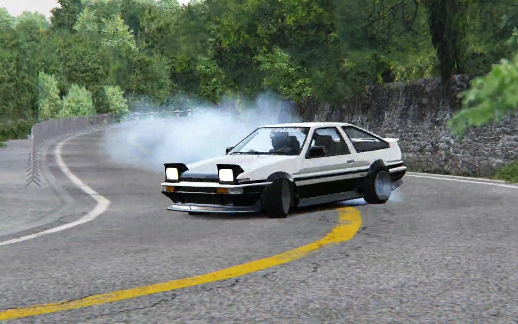 赤誠-ae86 神力科莎 assettocorsa 漂移_嗶哩嗶哩