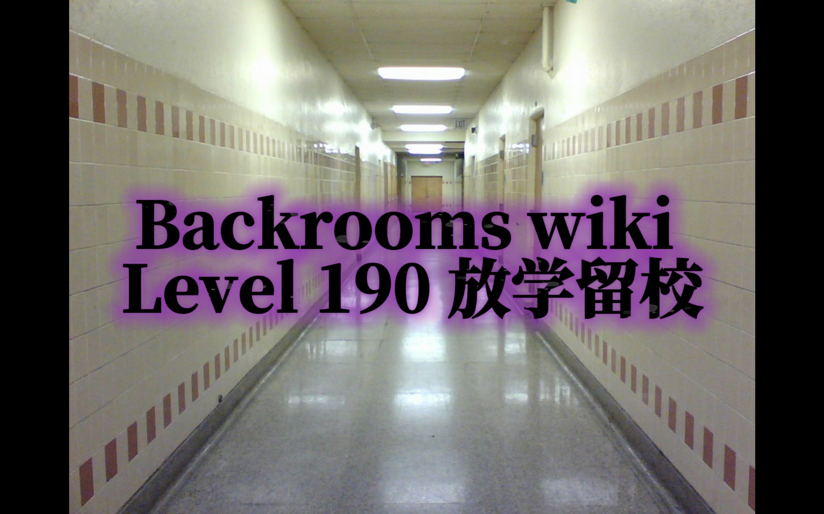 [图]Backrooms wiki 层级：level 190 放学留校