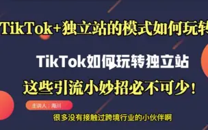 Download Video: TikTok+独立站的模式如何玩转？这些引流小妙招必不可少！