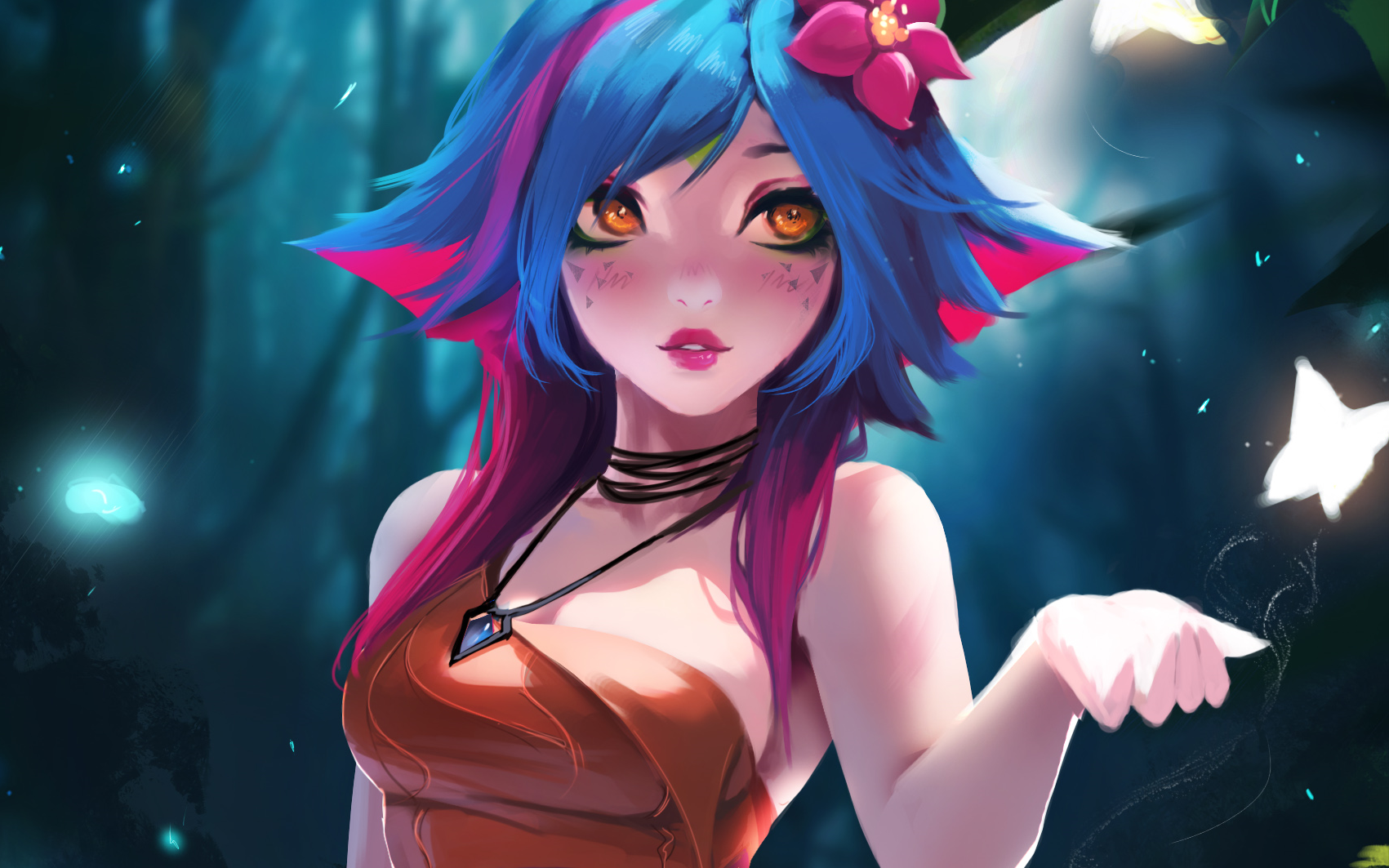 【妮蔻】ps板绘过程 lol 一个画腿的视频