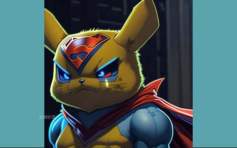 【ai绘画】皮卡丘超人