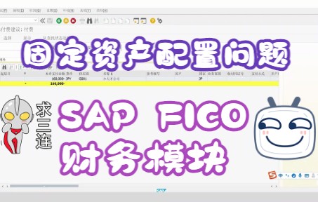 SAP FICO 财务模块固定资产配置问题,怎么解决?哔哩哔哩bilibili