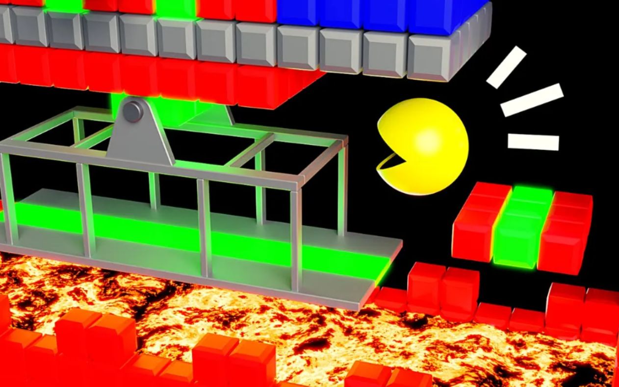 吃豆人搞笑动画当吃豆人变成3d模式