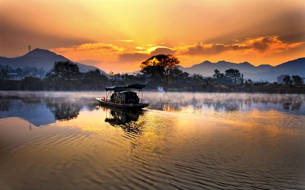 浏阳河背景图图片