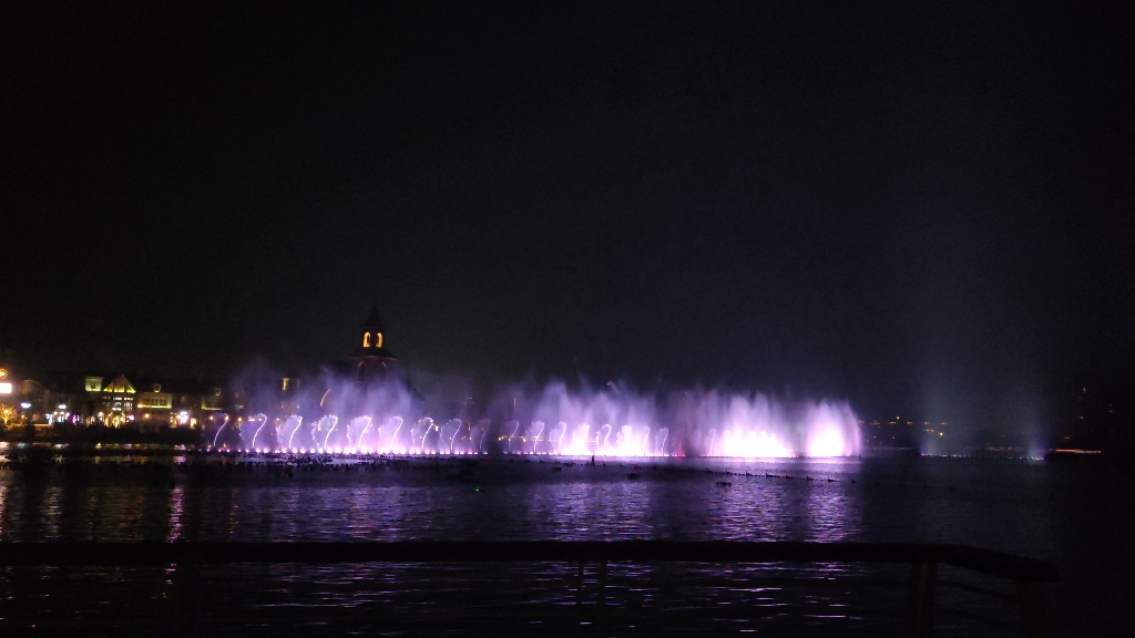 昆山大渔湾音乐喷泉《茉莉花》 《鼓震九州》