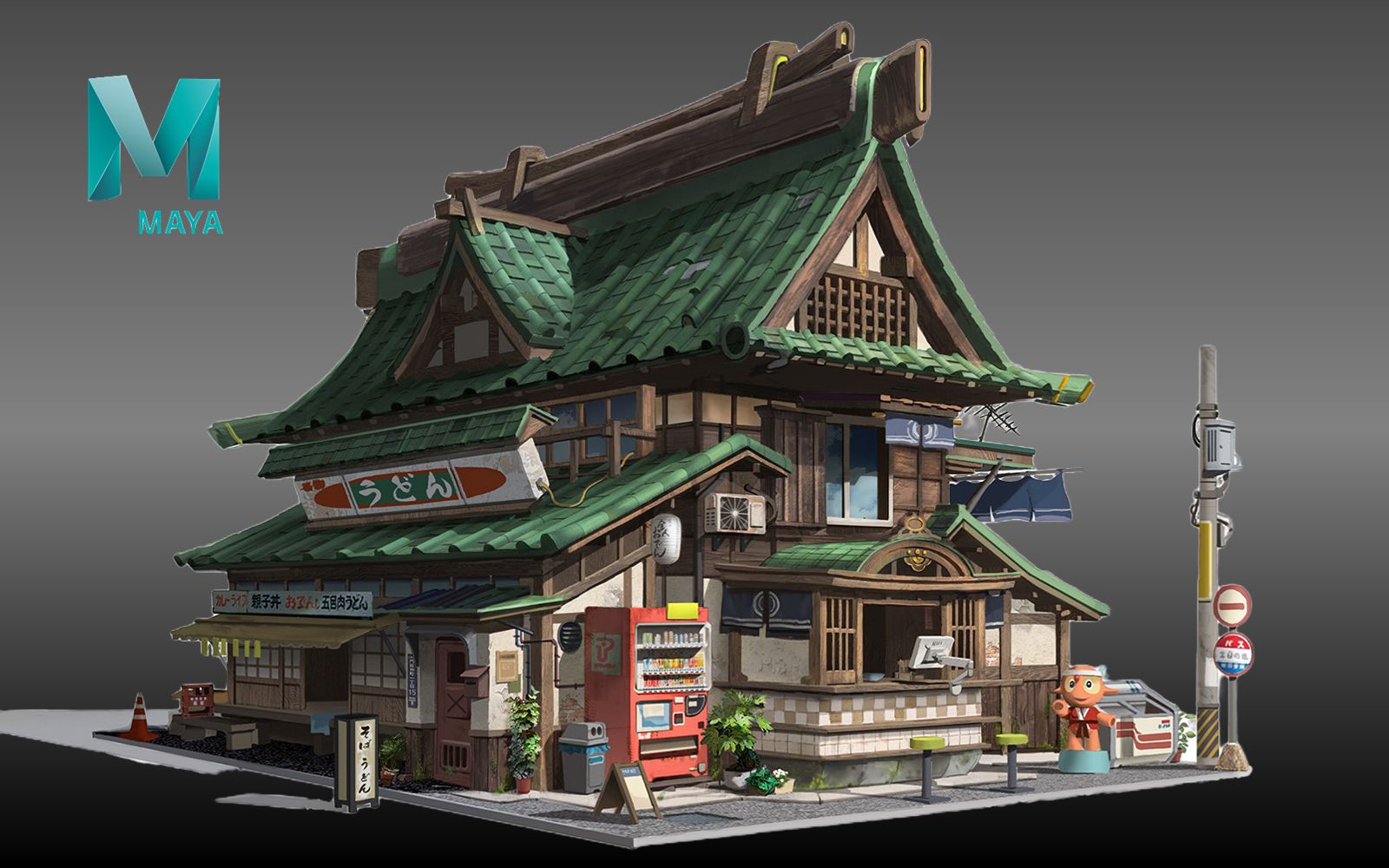 【maya场景建模】价格上万的房子模型,三小时教会你核心制作思路,全