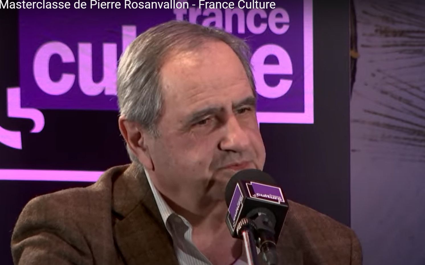 [图]【France Culture】历史学家，法兰西公学院教授Pierre Rosanvallon的大师课