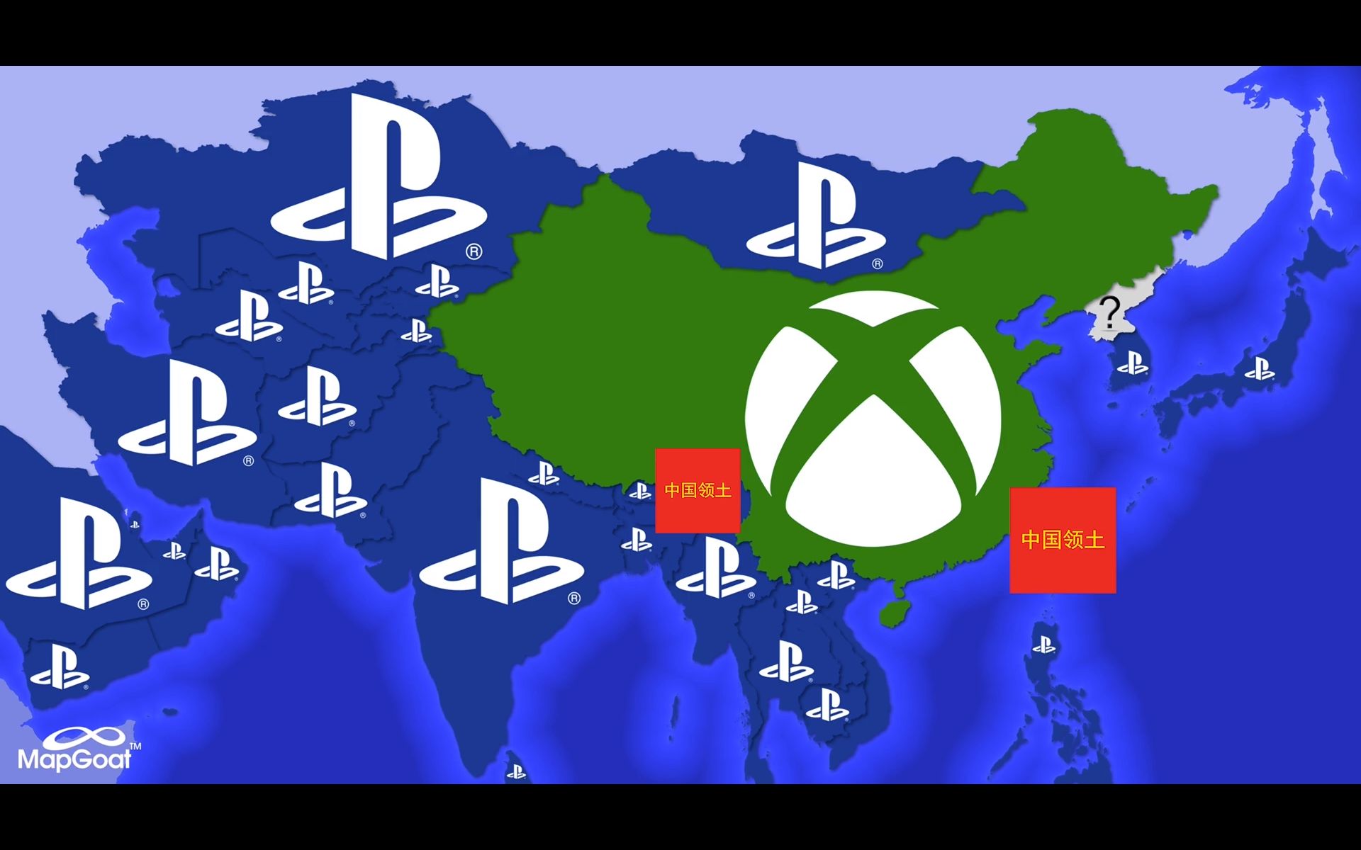 [图]世界各国PlayStation和Xbox哪个更受欢迎？