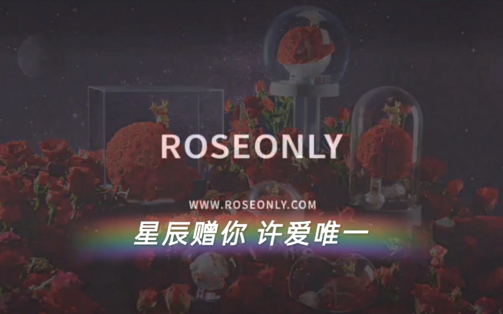 【永生花】roseonly 广告赏析 信者得爱 星辰赠你 许爱唯一哔哩哔哩bilibili