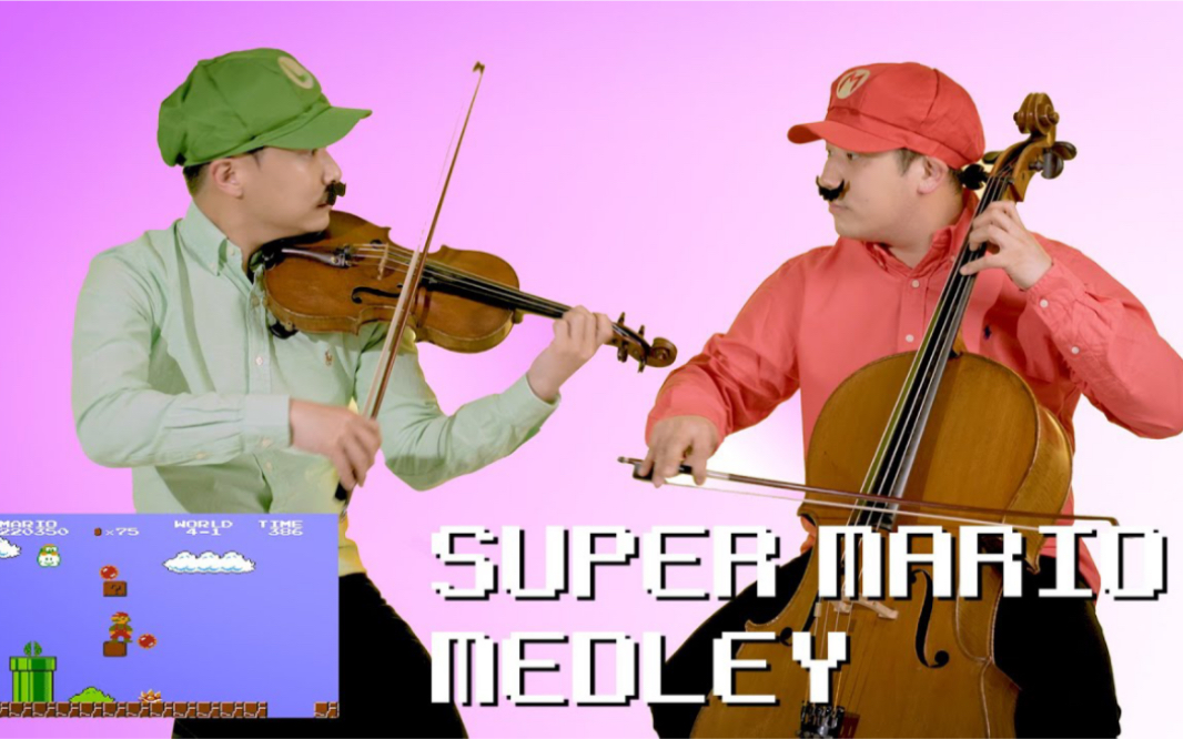 [图]超级马里奥-游戏音乐组曲 & 大提琴 小提琴 二重奏 SUPER MARIO MEDLEY Violin&Cello - LAYERS cover