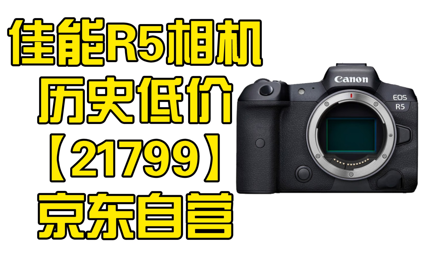 佳能R5相机历史低价【21799】京东自营哔哩哔哩bilibili