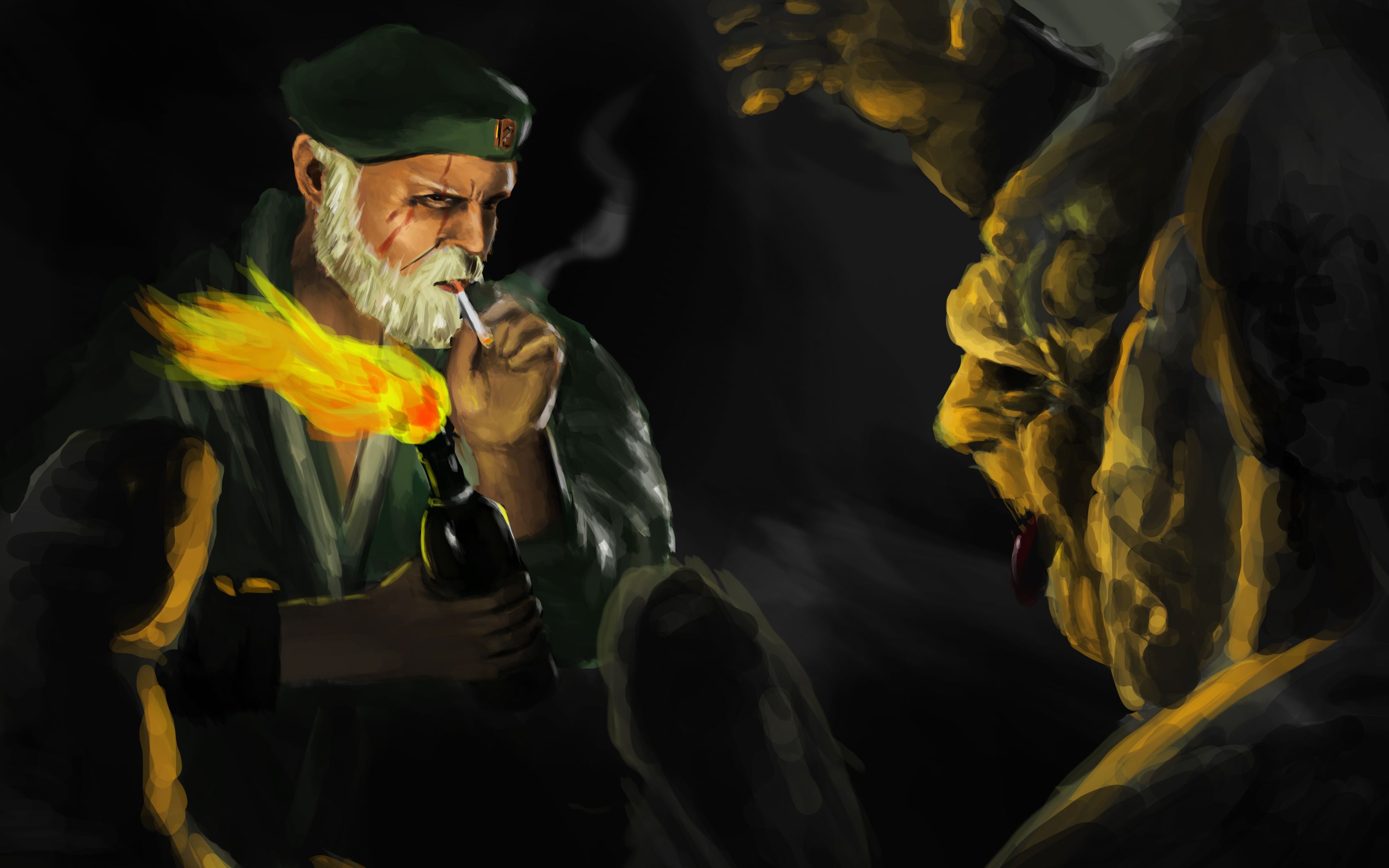 【新手画师的成长之路】【求生之路比尔】【临摹】