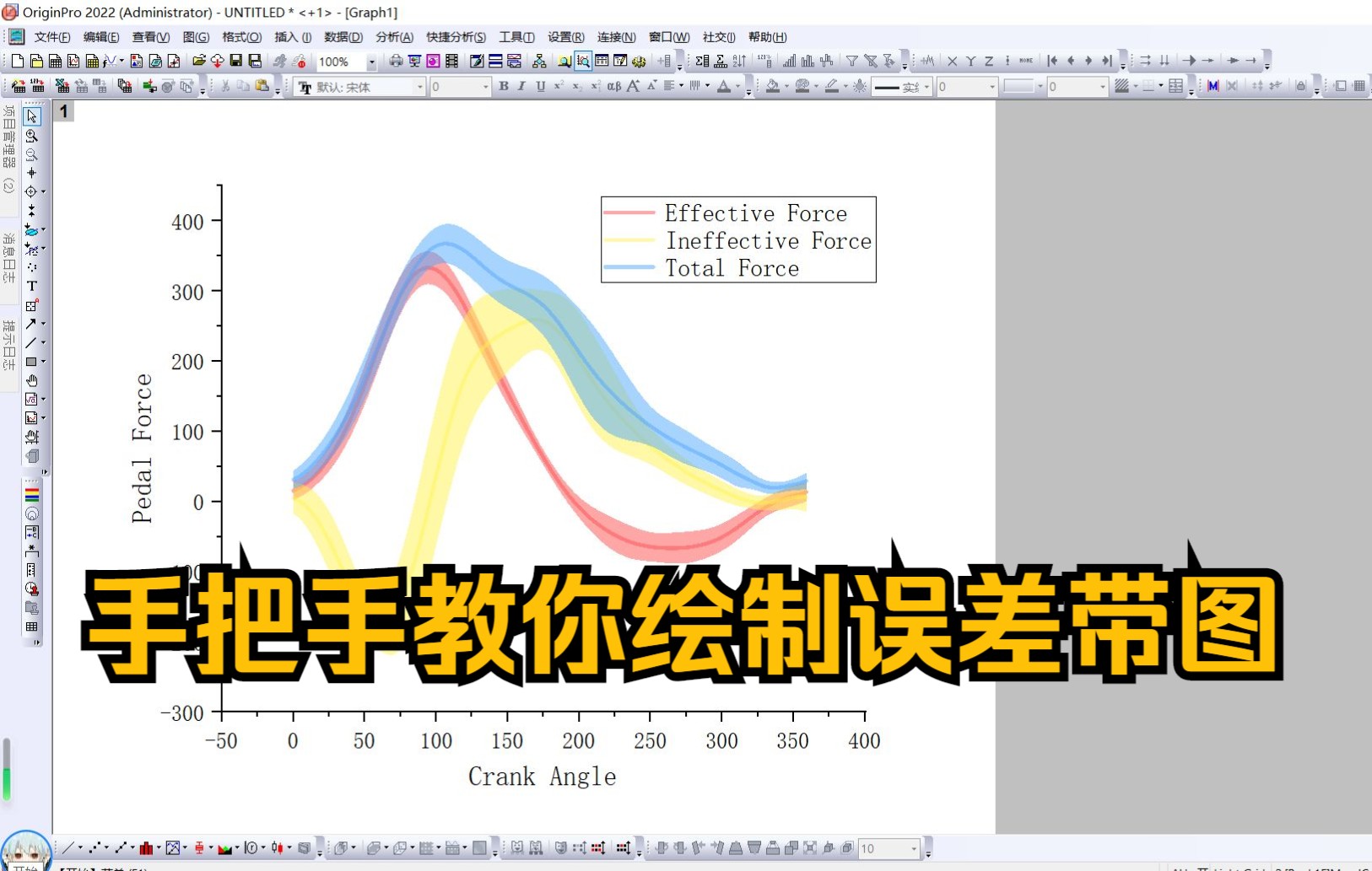 【研究生】手把手教你使用 Origin 绘制误差带图哔哩哔哩bilibili