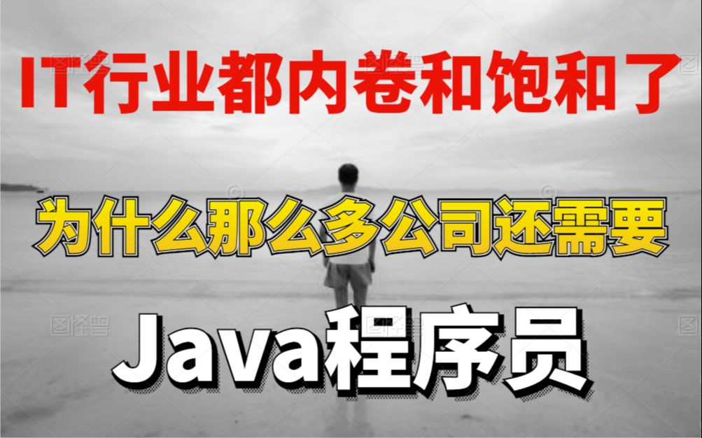 IT行业都内卷和饱和了,为什么那么多公司还需要Java程序员哔哩哔哩bilibili