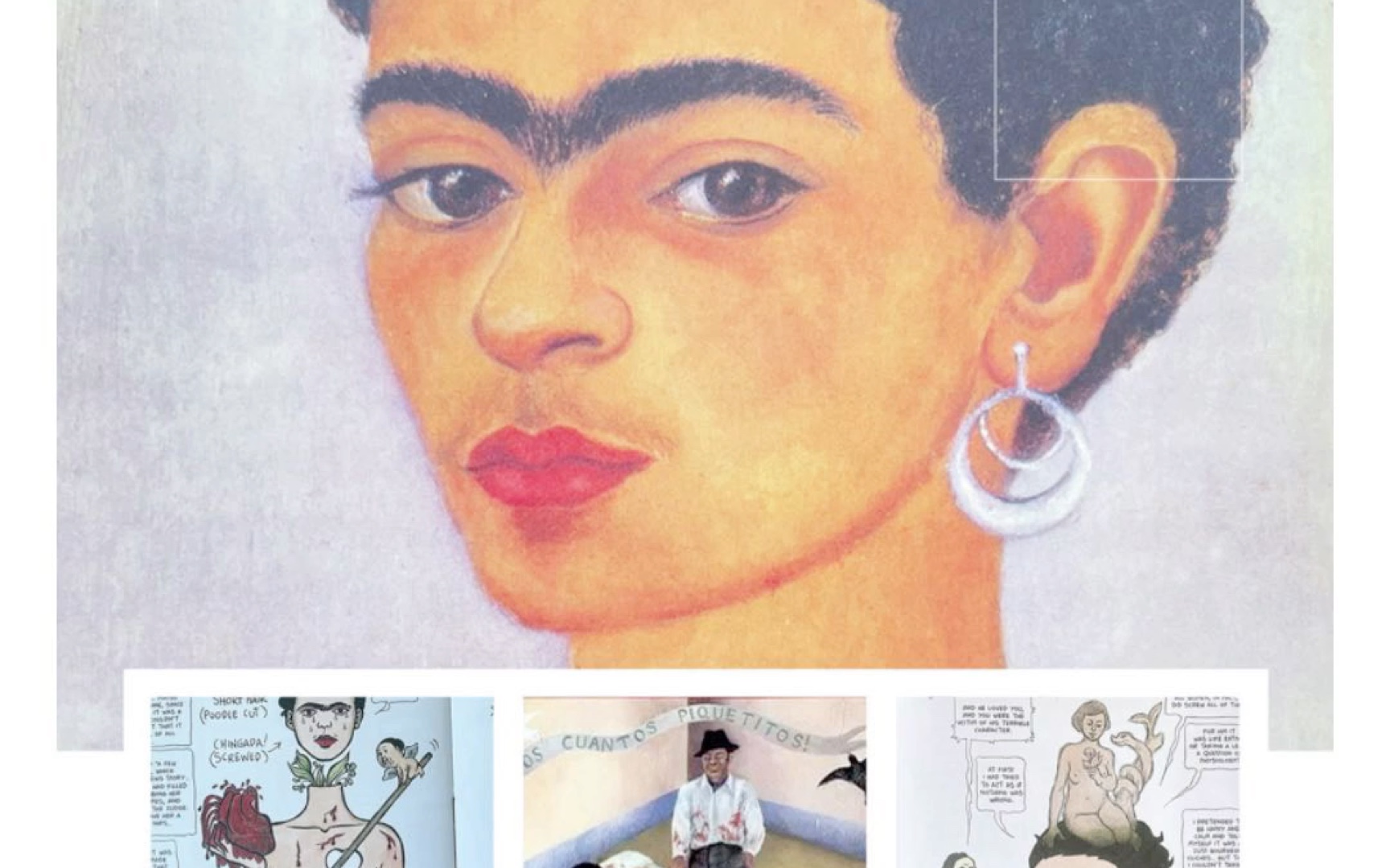 解读"弗里达61卡罗" 26【被生活谋杀】《卷发自画像》 &《轻轻地刺