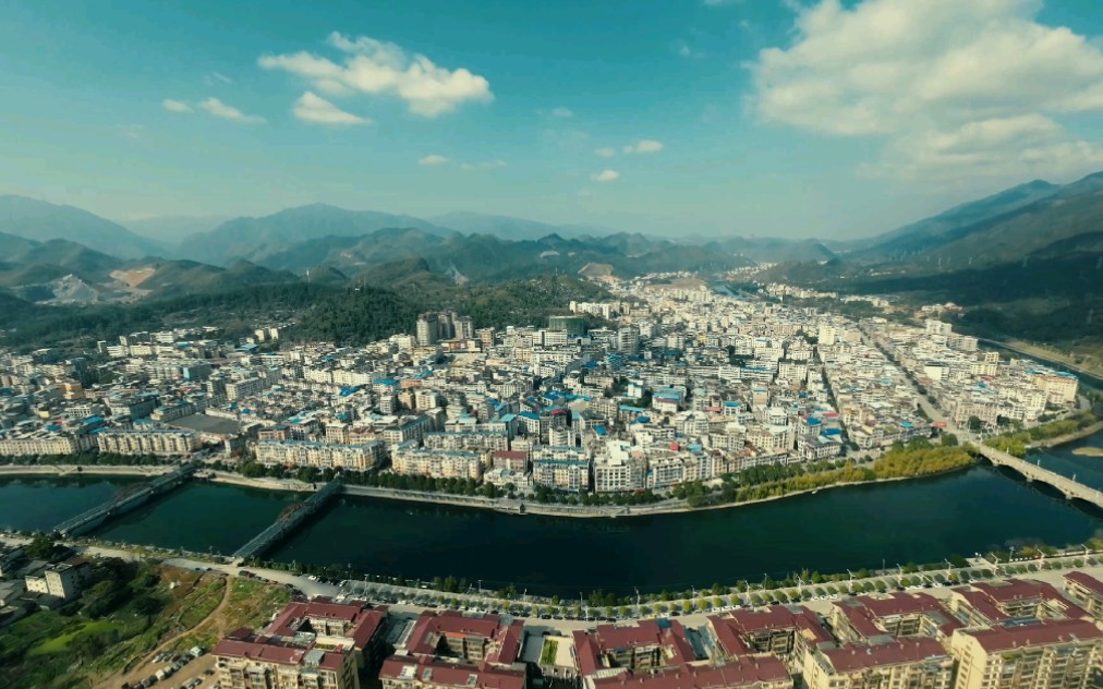 灌阳县城第一视角全景