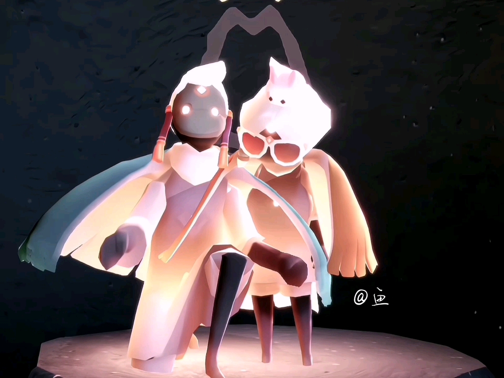 光遇 #光遇总裁头 #光遇花环 #总环cp #冷门cp 真的没有人磕总裁花环