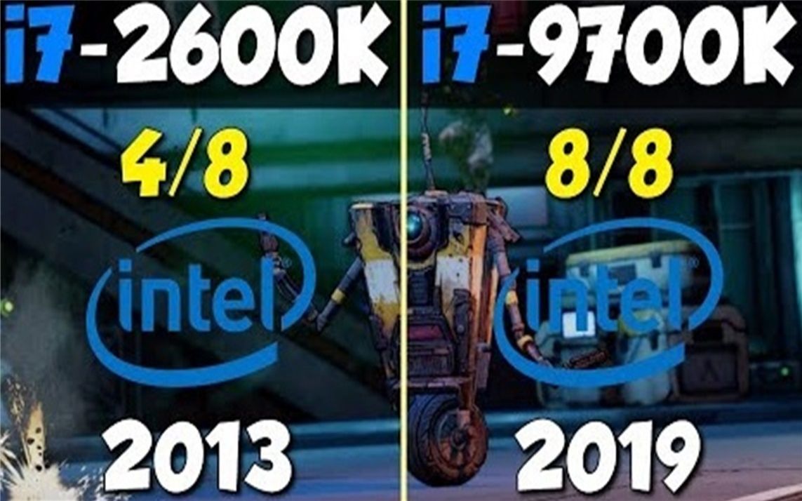 i72600K 4.6Ghz vs i79700K 4.6Ghz CPU性能测试对比(显卡为RTX 2080Ti) 1080P 60帧视频哔哩哔哩bilibili