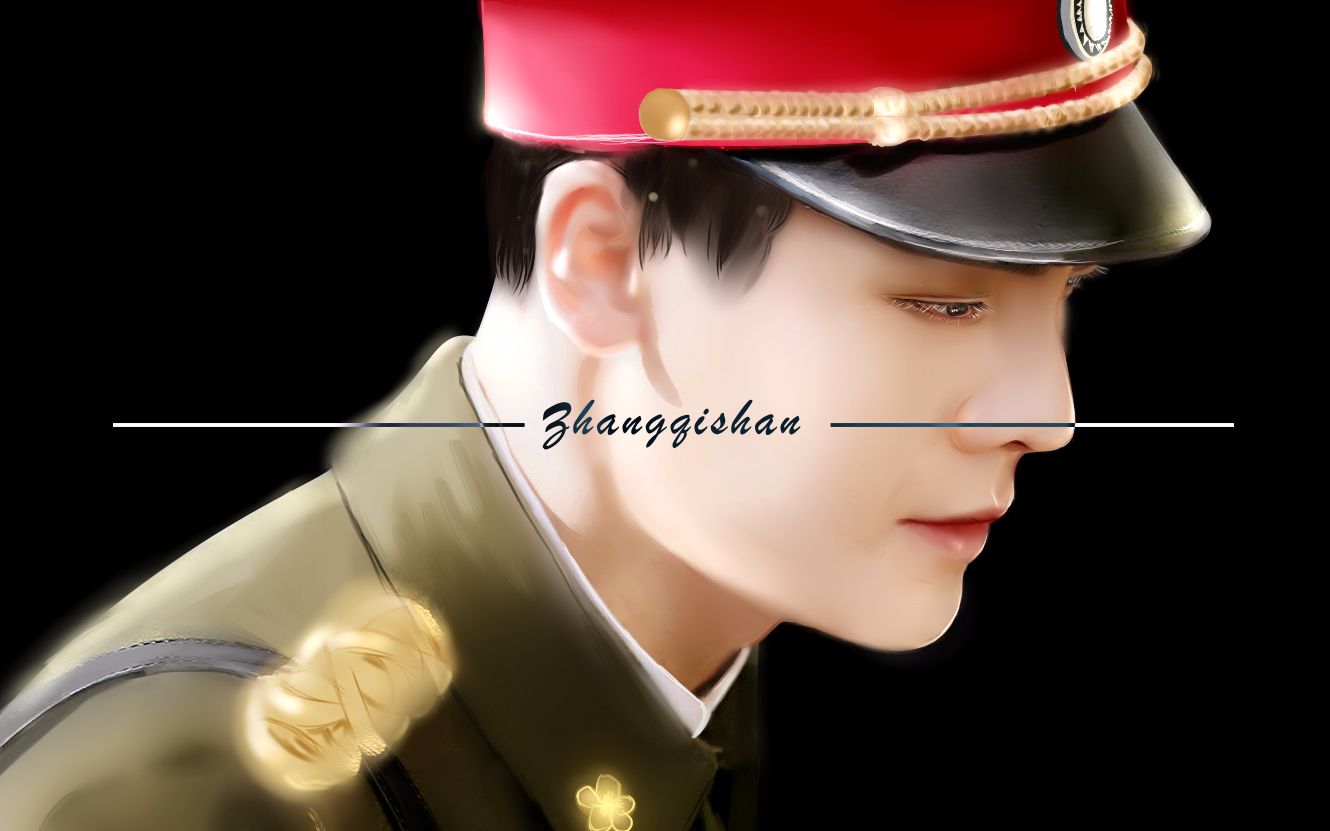 【真人转手绘】(张启山)摸鱼一张佛爷的转手绘_哔哩哔哩 (゜-゜)つロ