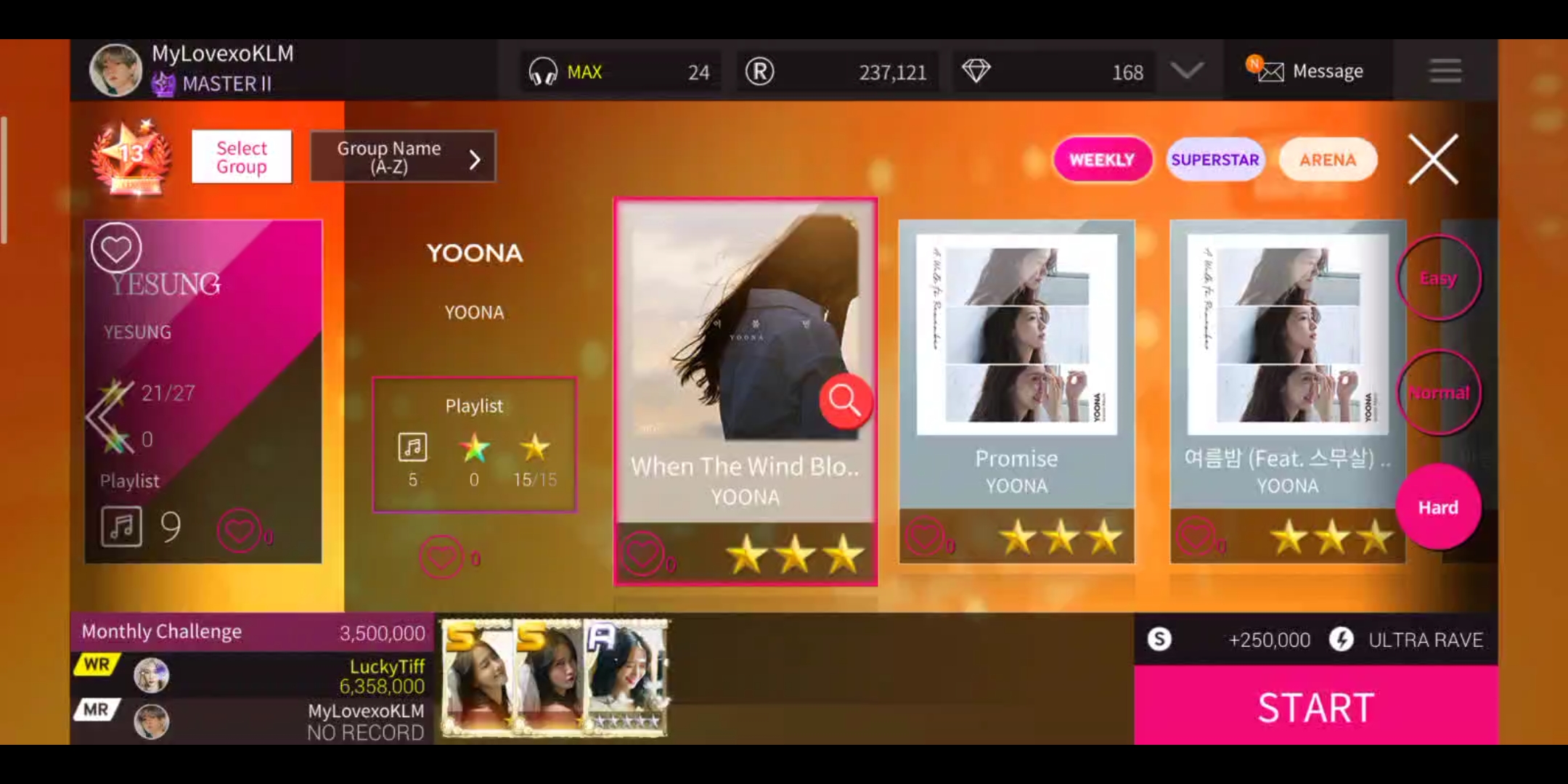 [图]♪ YOONA允儿 -- ‘When The Wind Blows’--中文版——【SuperStar SM】Hard ★★★