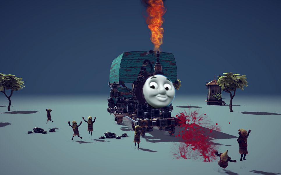 [besiege]纯原版直升机作品:来自地狱的小火车_哔哩哔哩 (゜-゜)つロ