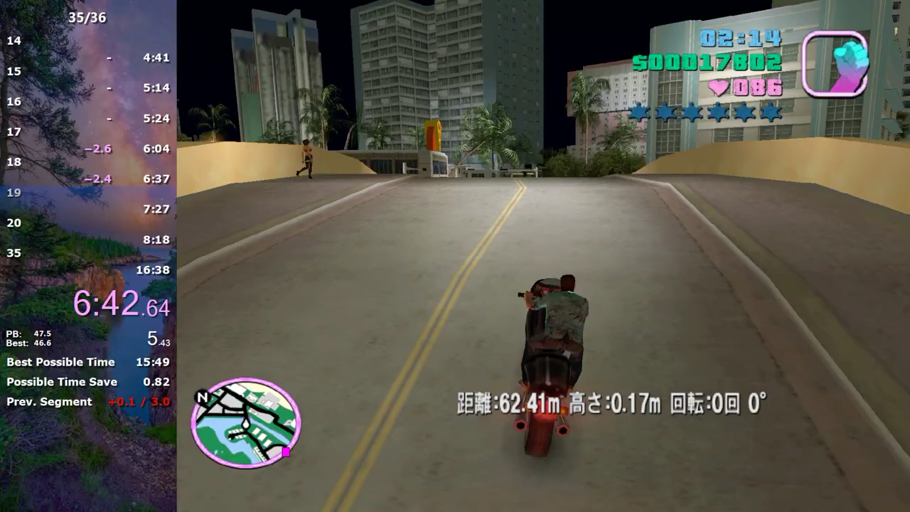 【搬運】gtavc罪惡都市35/36特技飛躍速通16:02 by marushko