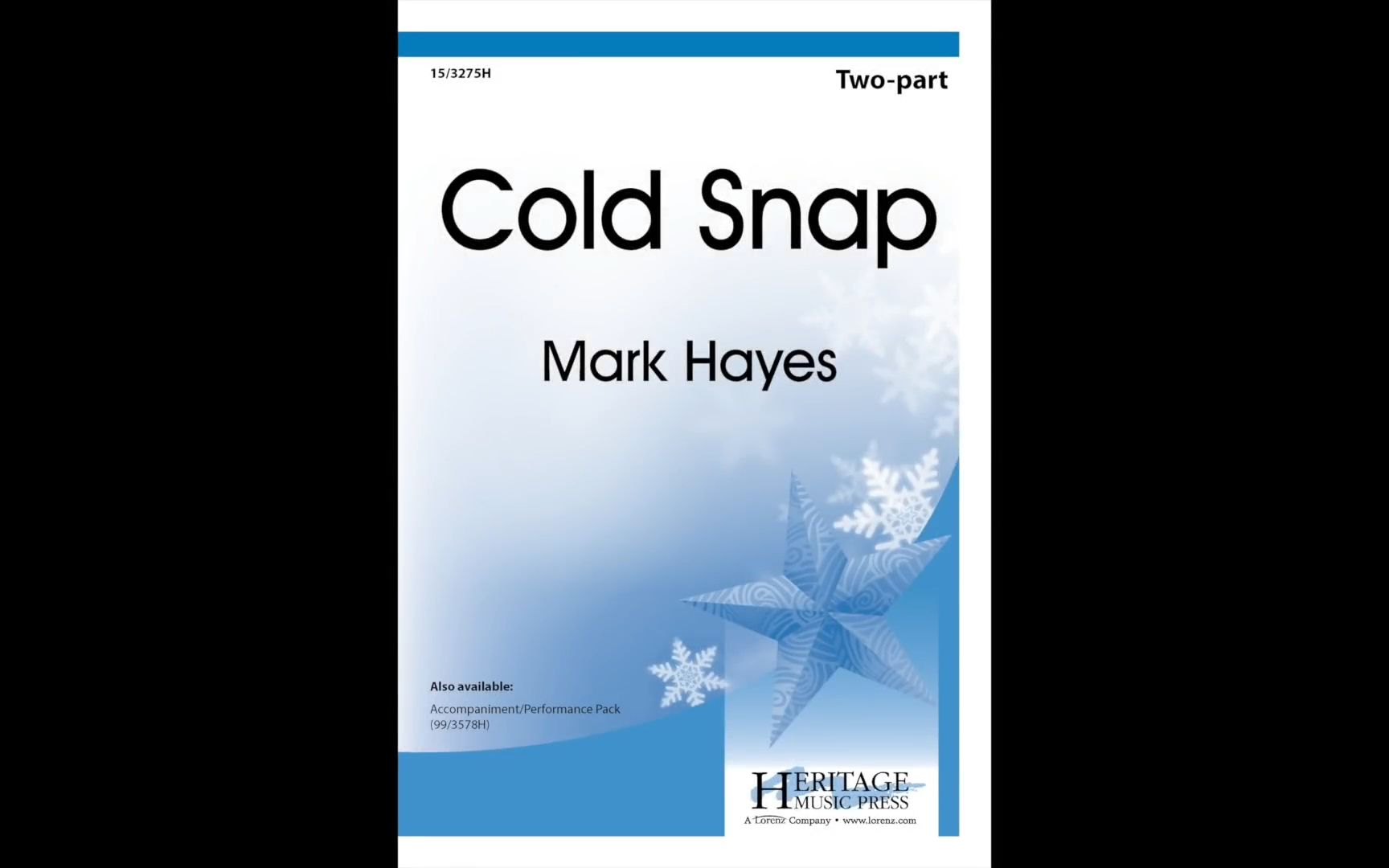 youtube搬运合唱coldsnaptwopartmarkhayes