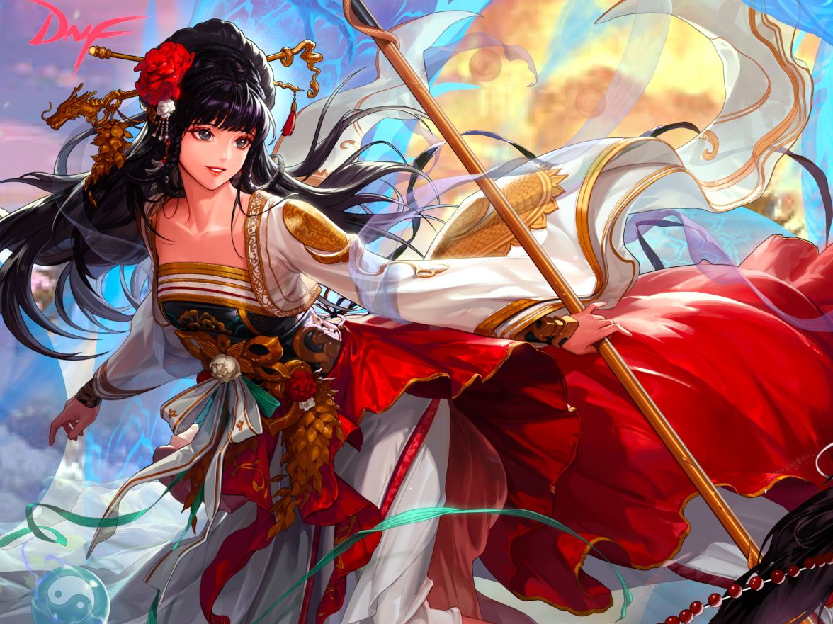 dnf巫女pk 我只想打一套而已 吃我一套平推可好