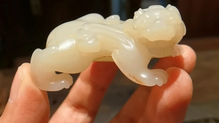 古玉老玉汉代和田玉瑞兽