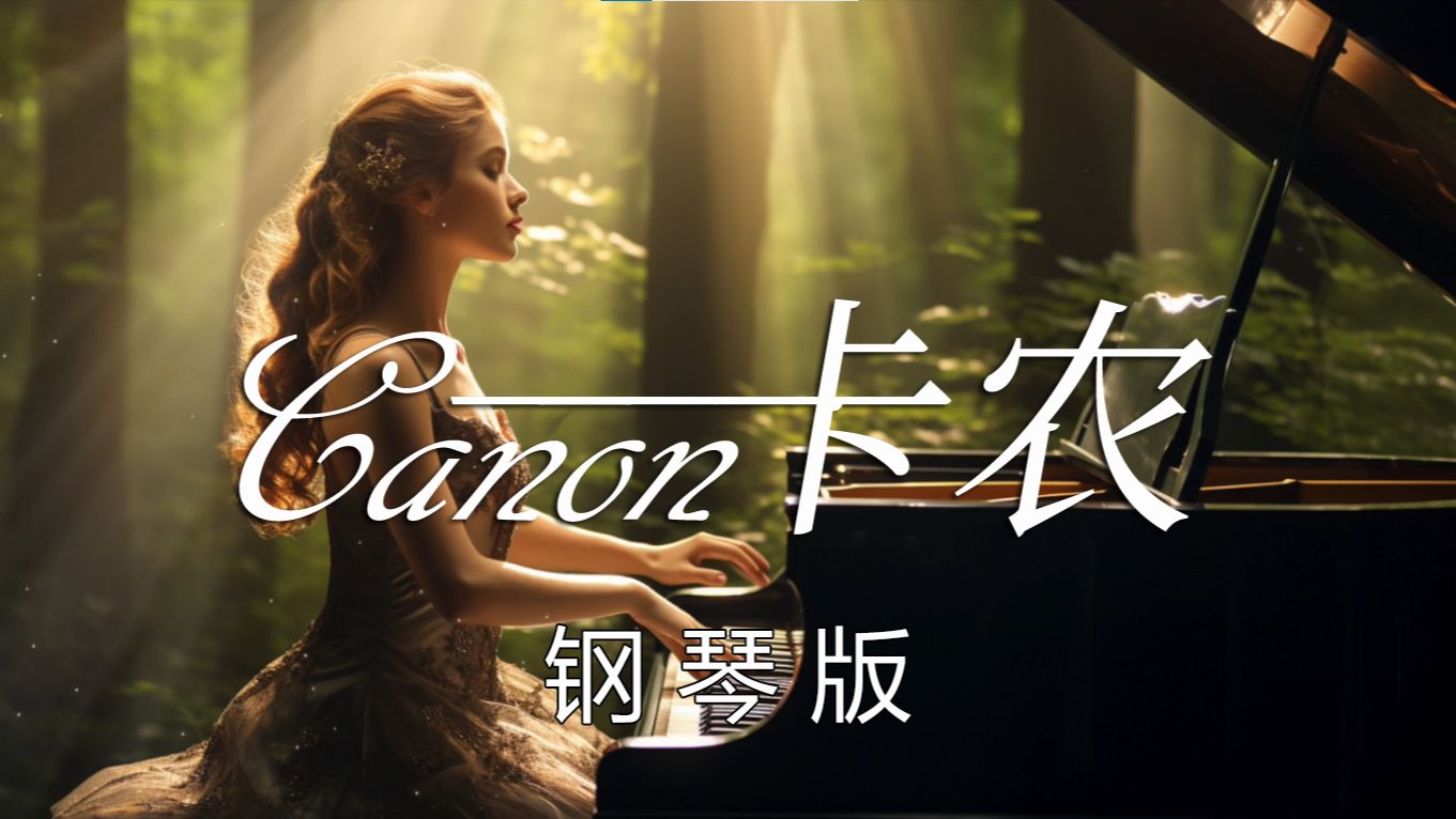 [图]卡农 Canon 经典钢琴版 那些曾打动过你的音乐