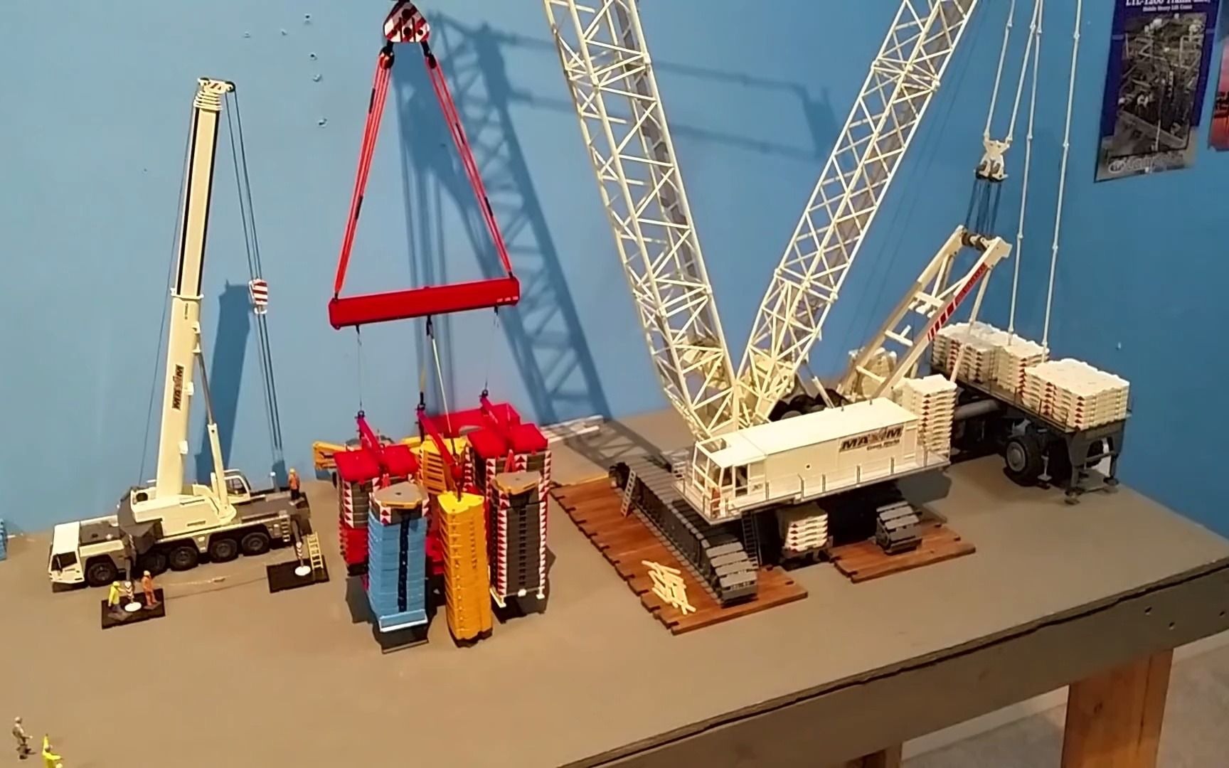 [conrad] terex cc8800 履带起重机模型测试1600t负载能力