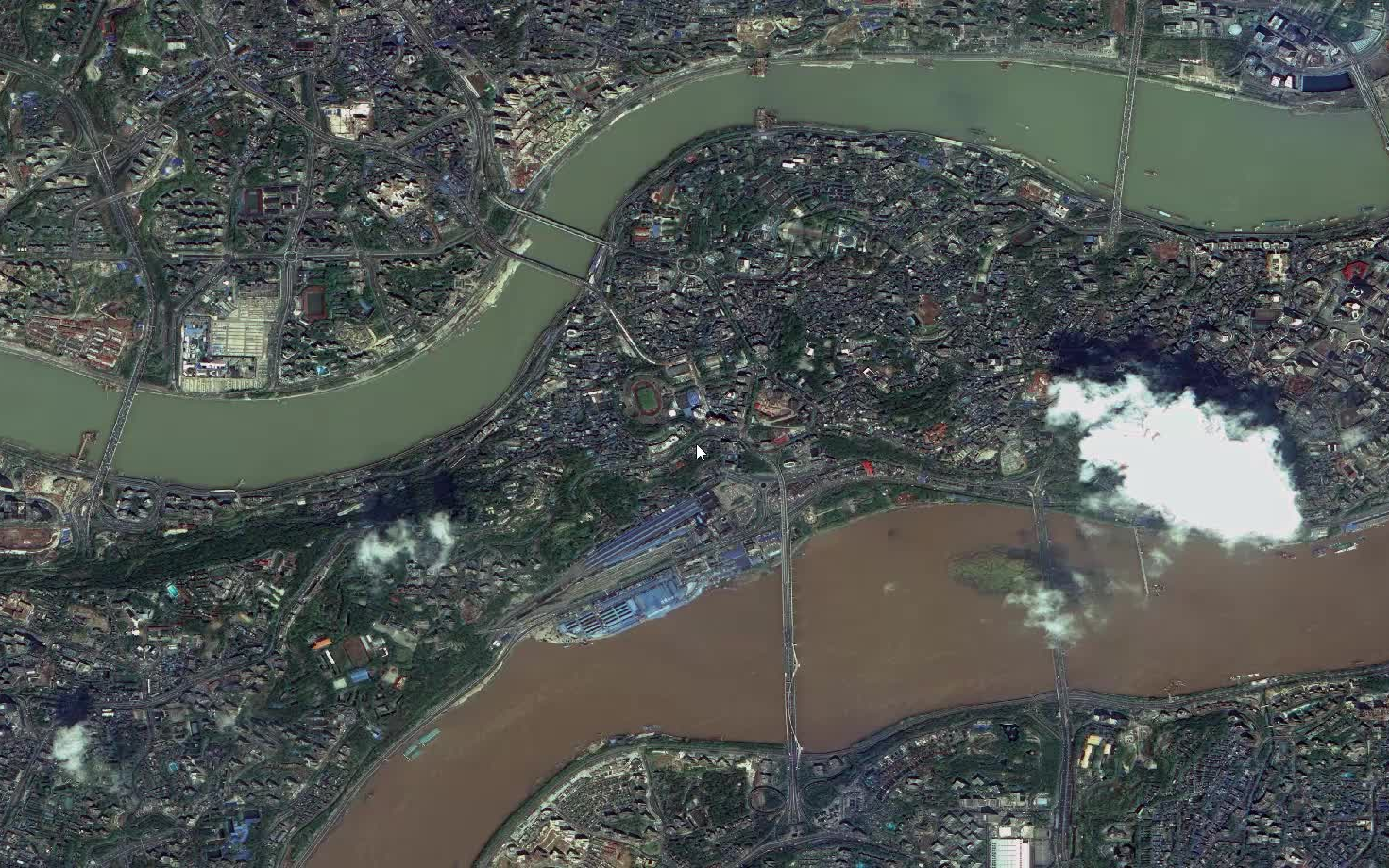 实时卫星遥感影像地图图片