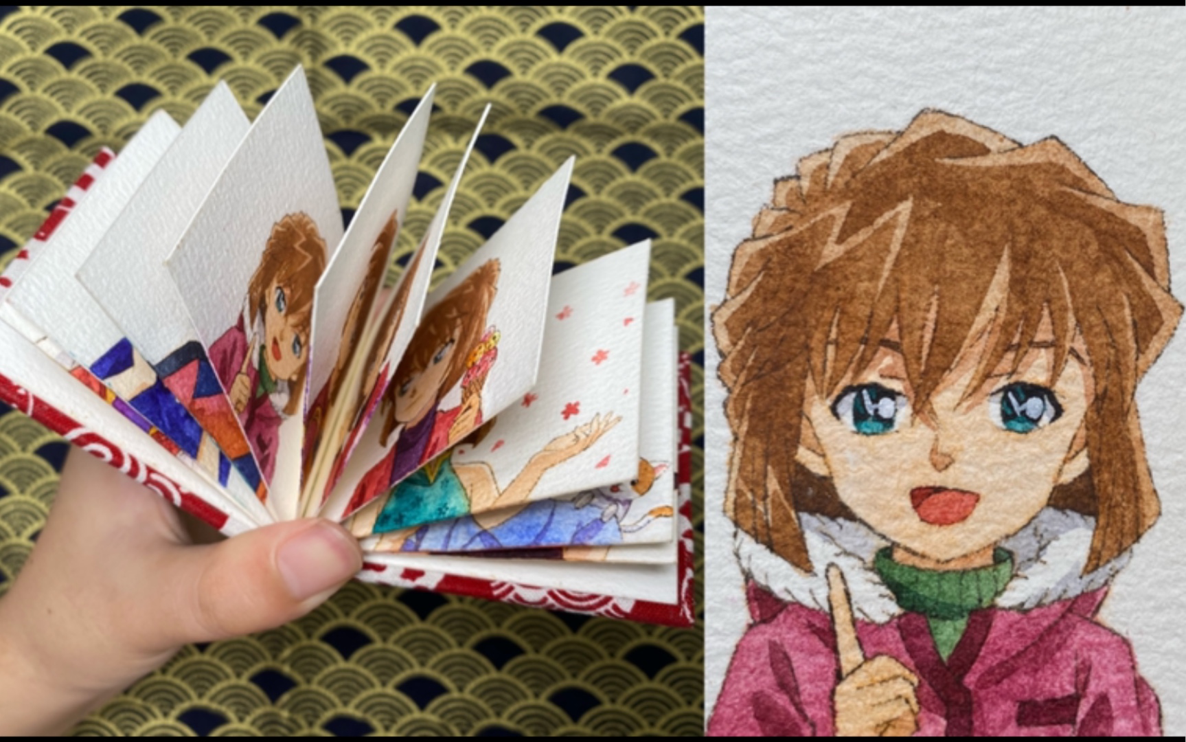 【水彩手绘】20页灰原哀展示