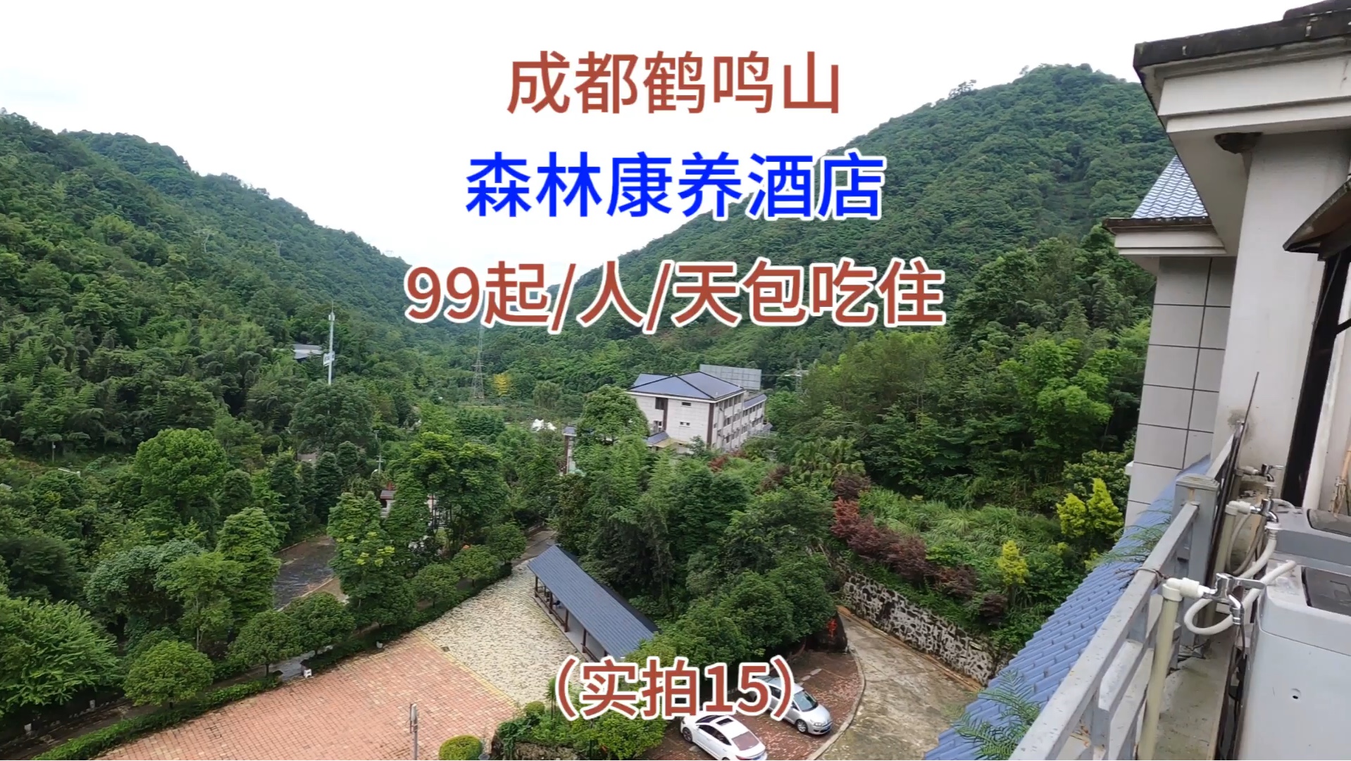 成都鹤鸣山森林康养酒店,99元起每人每天包吃住,旅居度假实拍15哔哩哔哩bilibili