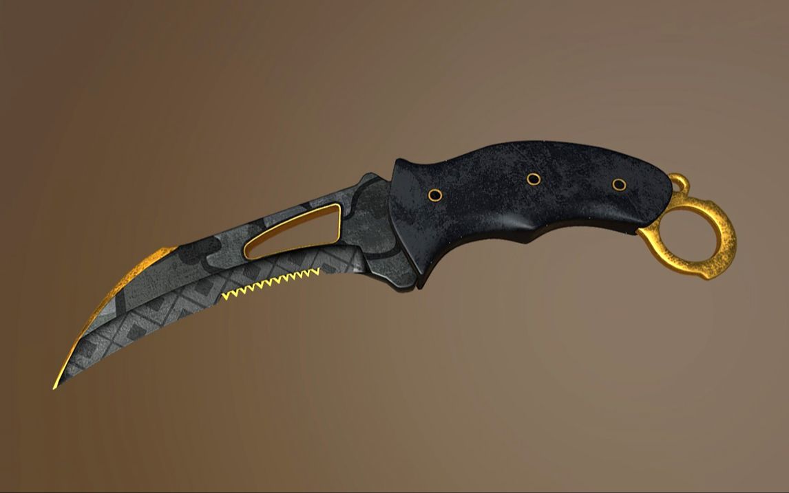 【3dmax武器建模】零基础csgo爪刀模型制作教程.