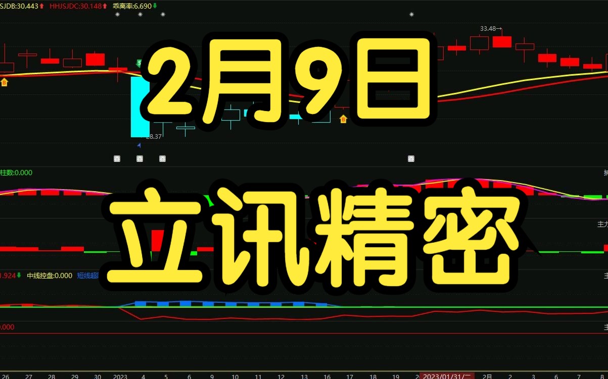 2月9日 立讯精密:资金回流,怎么判断低吸?哔哩哔哩bilibili