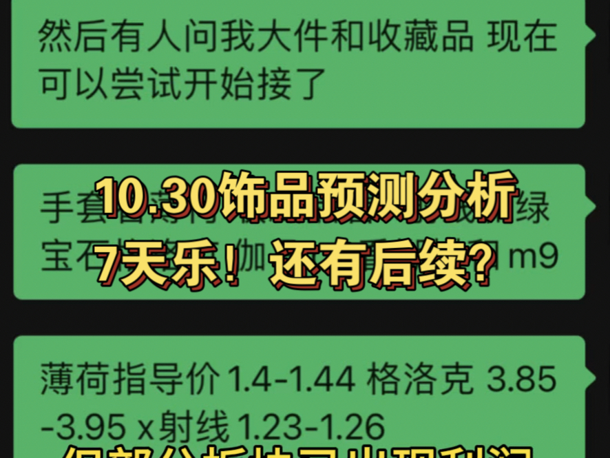 10.30cs2饰品预测分析:7天乐!还有后续吗b网络游戏热门视频