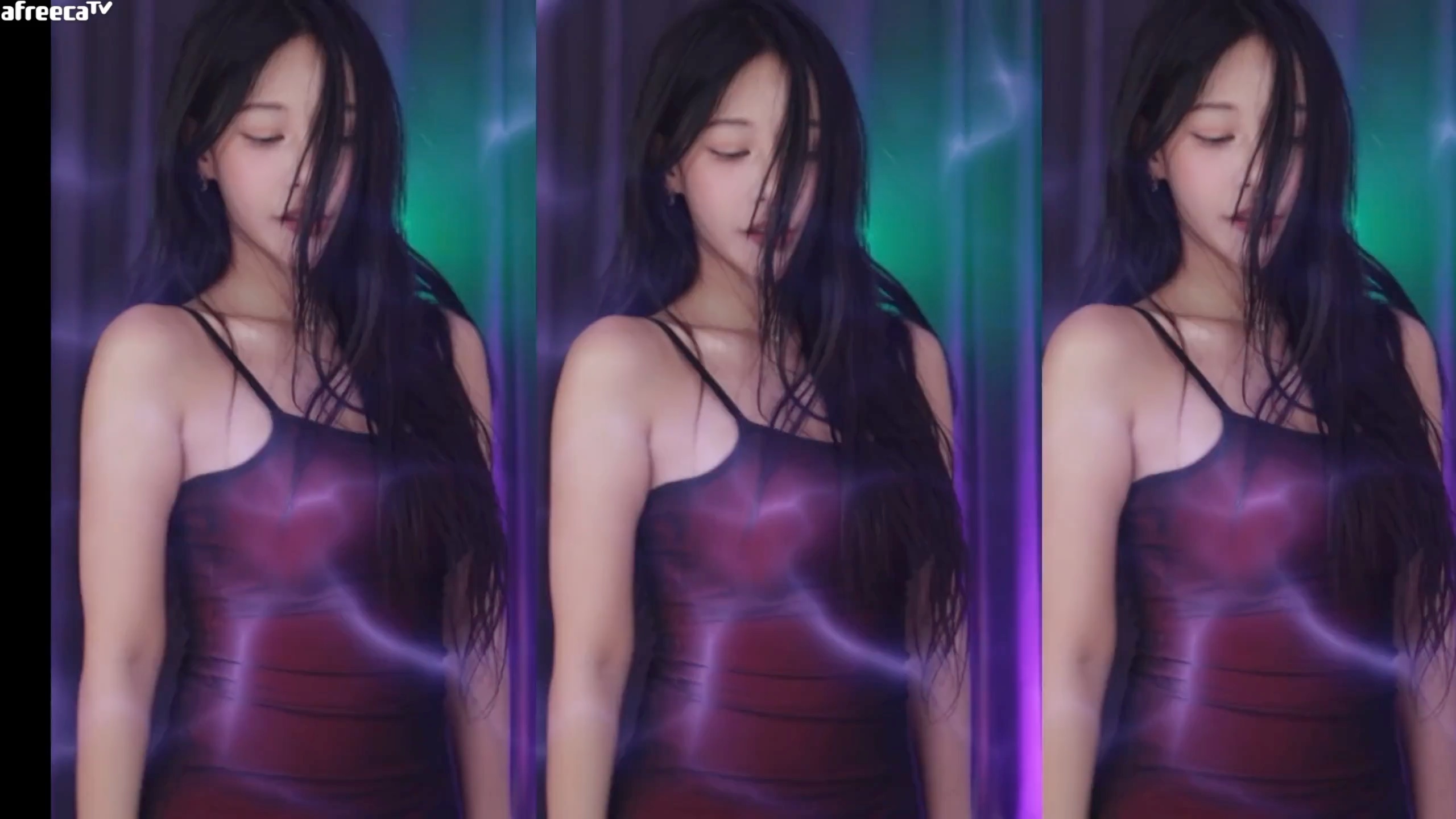 bj韩璐 红色战裙视角摇3