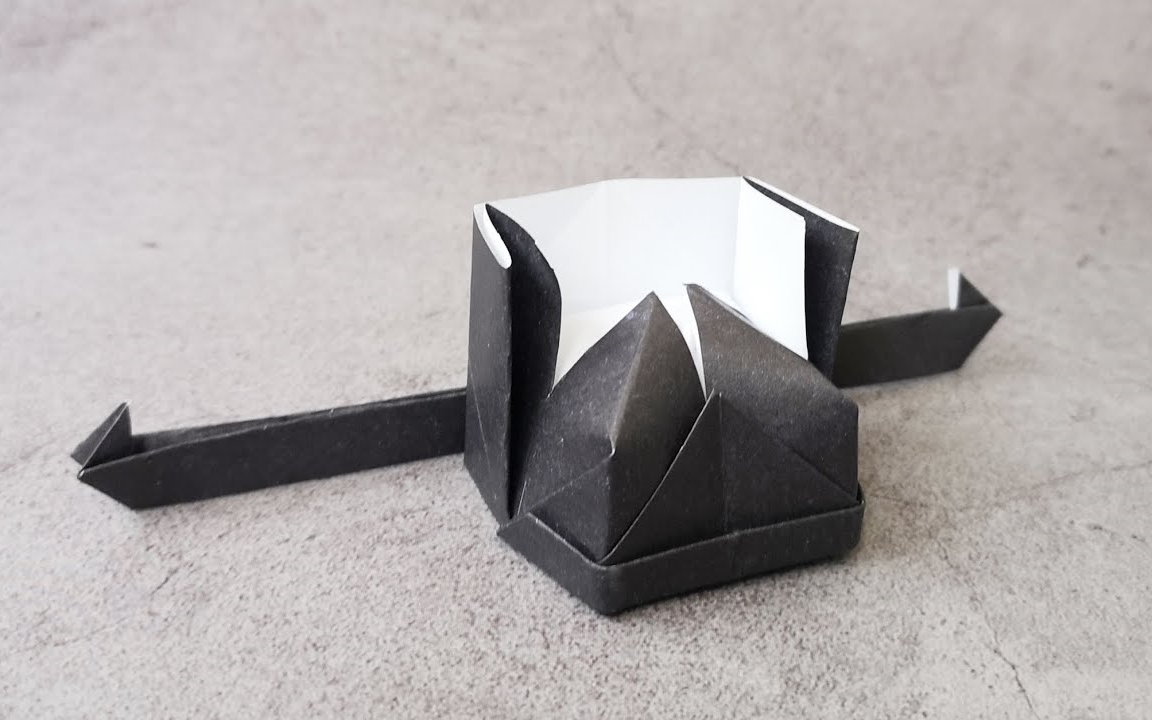 [图]折纸教程 状元帽 折纸【折纸案帛origami】