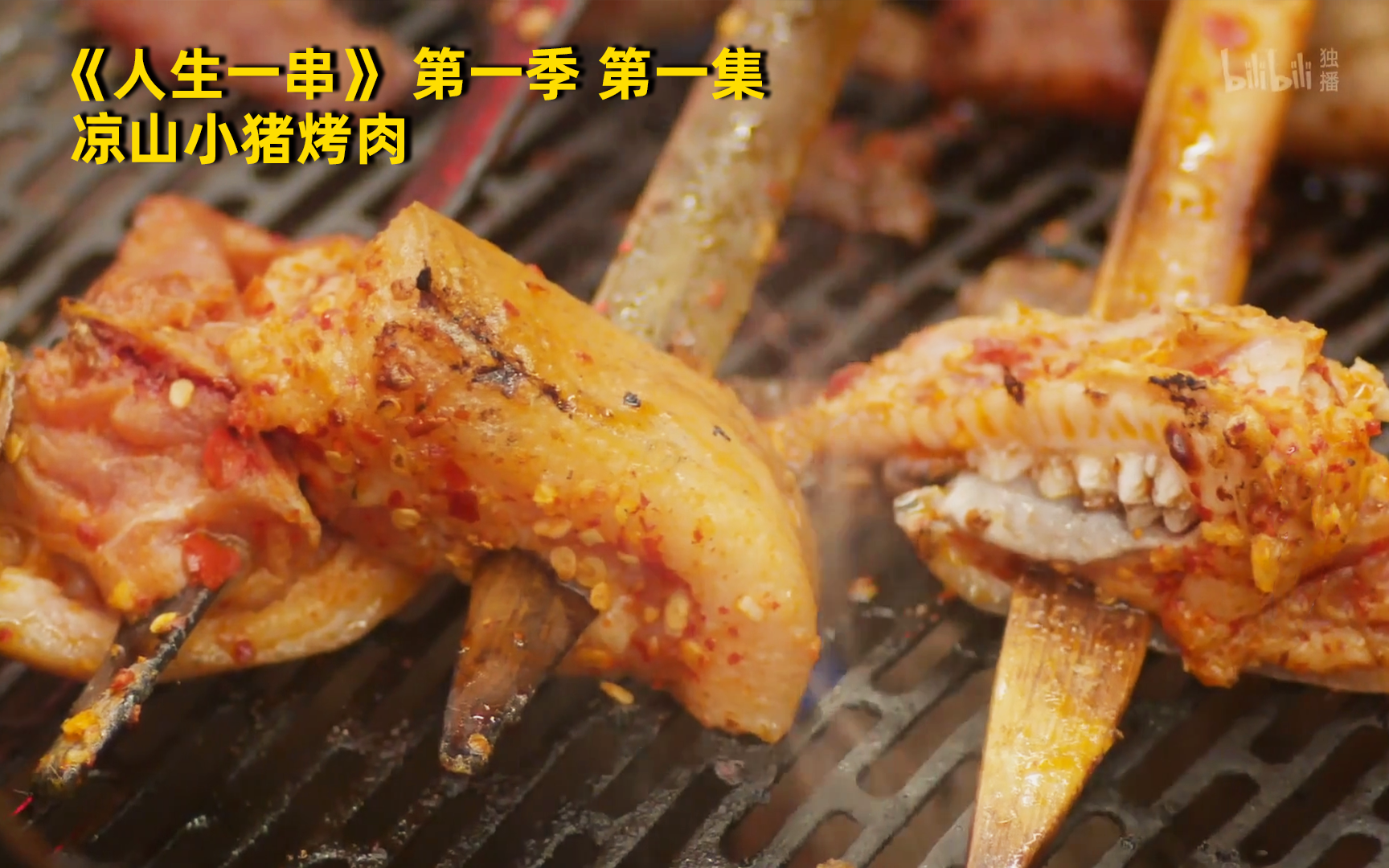 [图]【人生一串 第一季】看点1：凉山小猪烤肉 竖版