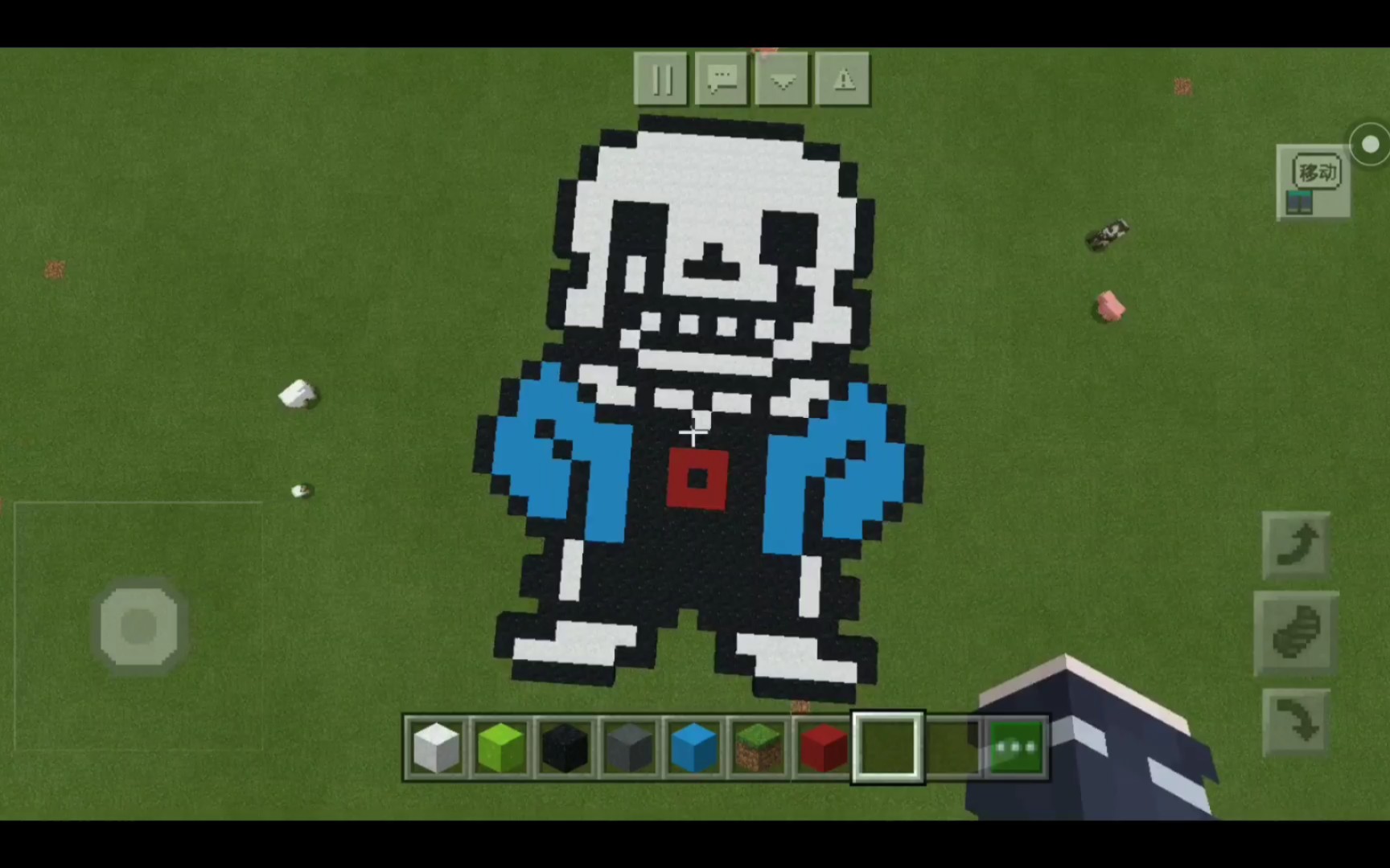 某up竟无聊到在mc画了killer!sans