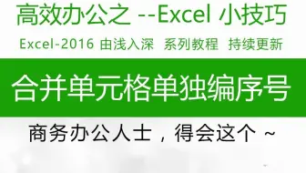 实用技巧！给合并单元格加序号，办公室文职表格制作技巧，从入门到提高 #Excel #wps表格技巧 #excel表格函数