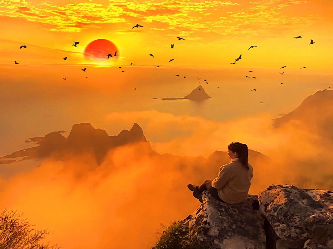 登高望远,这大概就是中国人才懂的意境!