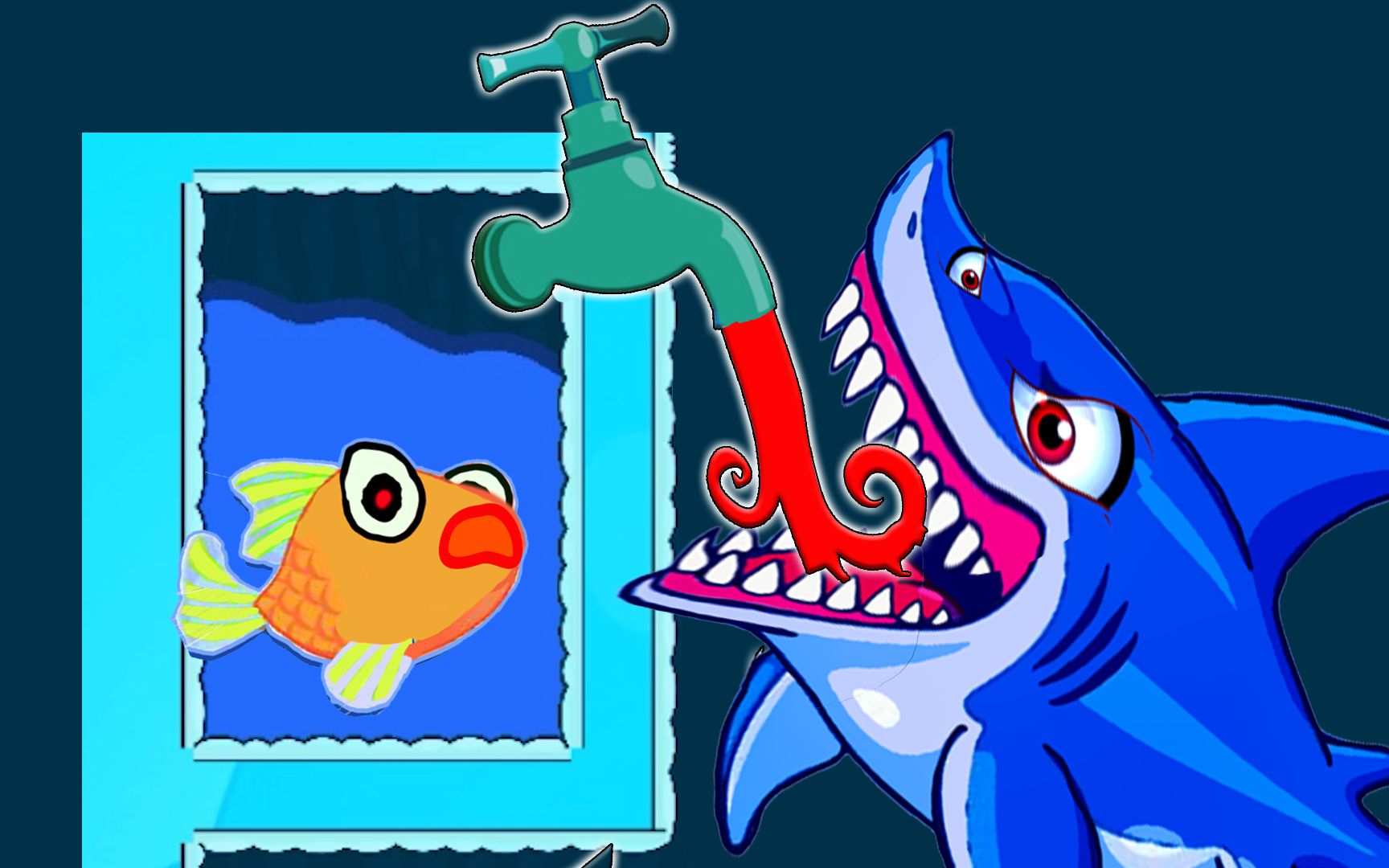 救救小金鱼:大鲨鱼你别狂,小心把你烫成红烧鱼-海盐幻想夜空-默认收藏