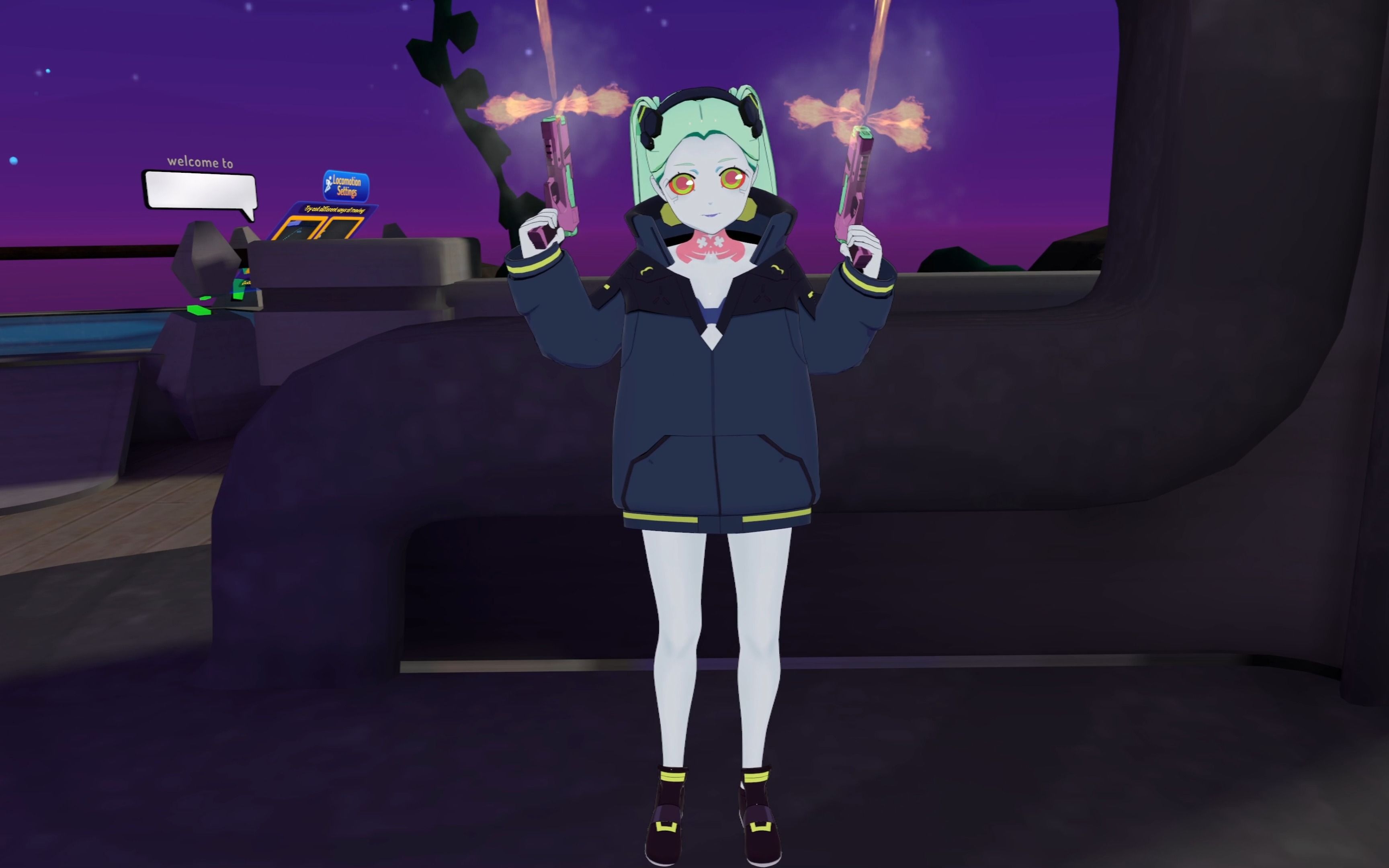 【賽博朋克:邊緣行者】麗貝卡vrchat模型展示