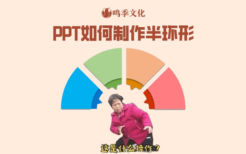 PPT如何制作半环形哔哩哔哩bilibili