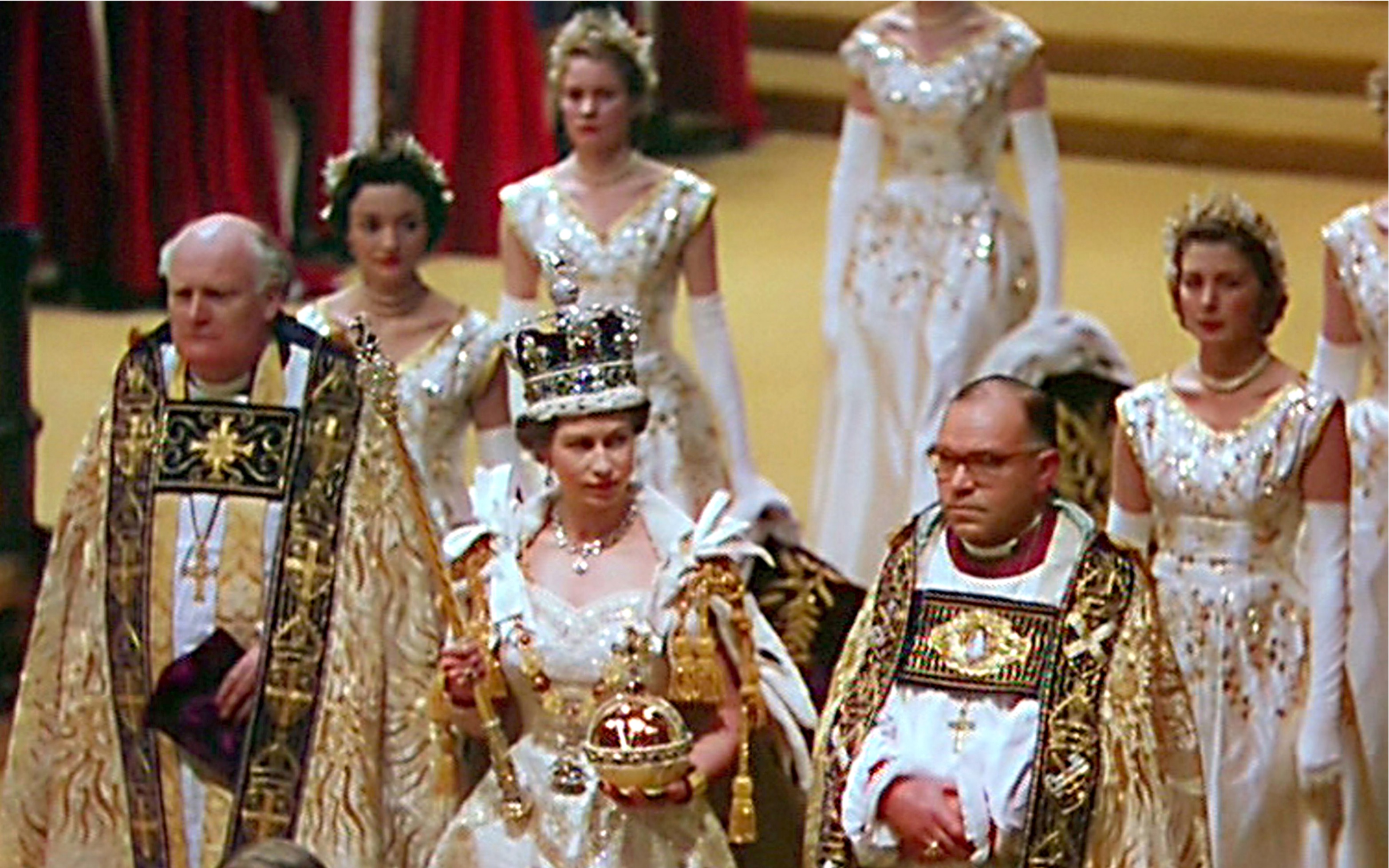 英国女王加冕图图片