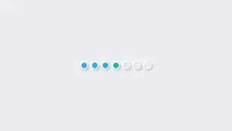 HTML5+CSS3小实例：浮雕效果的彩色loading动画