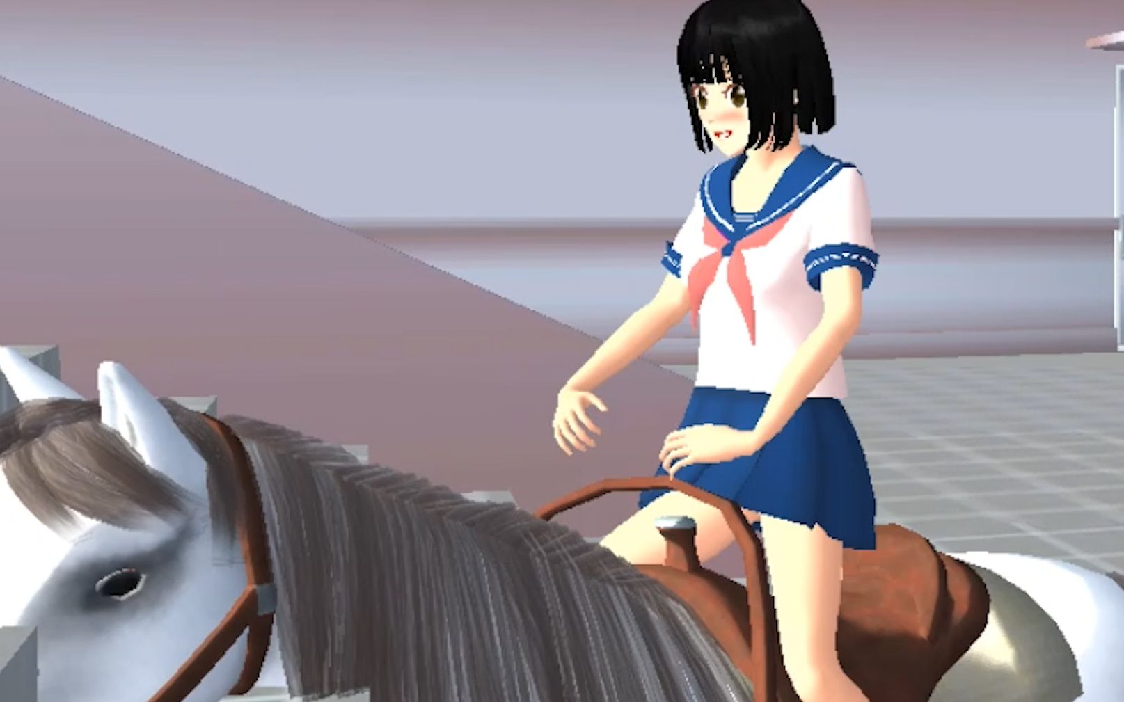 活动作品你见过骑马上厕所的吗丨樱花校园模拟器