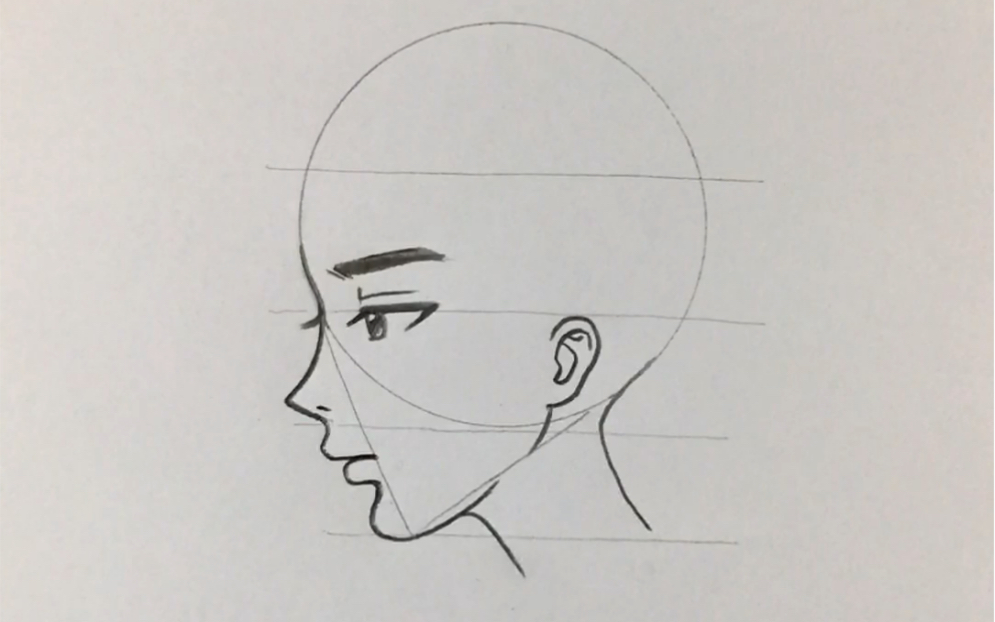 侧脸的嘴巴怎么画向右图片